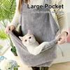 Adjustable Breathable Cat Carrier Apron, Soft and Warm, Portable Kitten Sling, Sleeping Bag for Small Pet