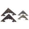 16Pcs Vintage Metal Flat Corner Protectors Decorative Furniture Guard Edge Cover w/Nails for Jewelry Box Case Gift Box 40mm/58mm