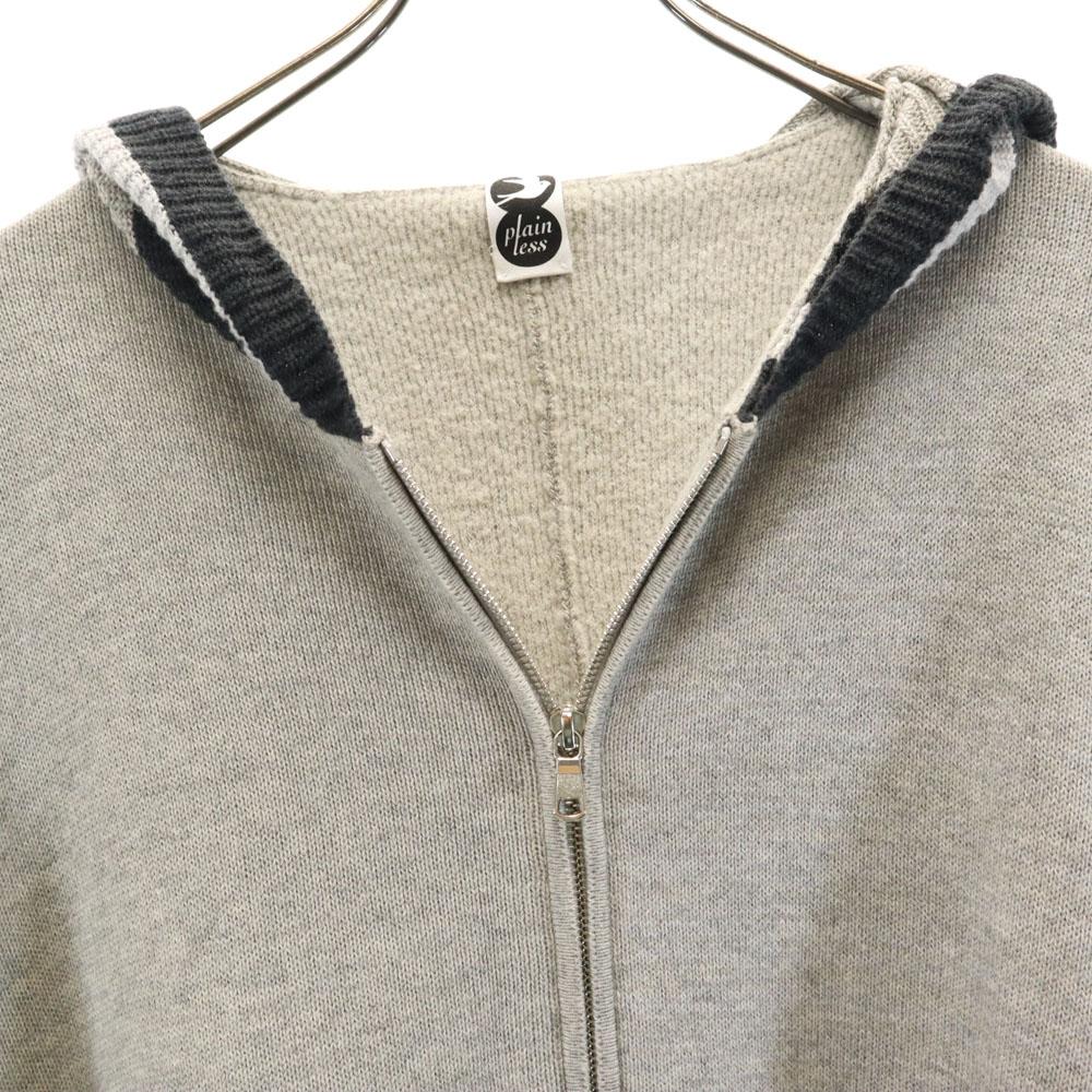 PLAIN PEOPLE wool blend Long sleeve knit poncho 9 gray Women Used