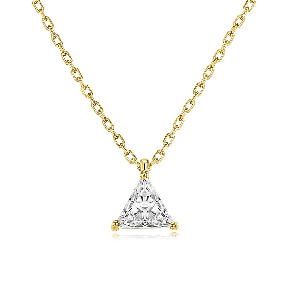 Waterdrop Crystal Pendant Necklace for Women Korean Fashion Gold Color Geometric CZ Choker Chain On Neck Accessories Jewelry