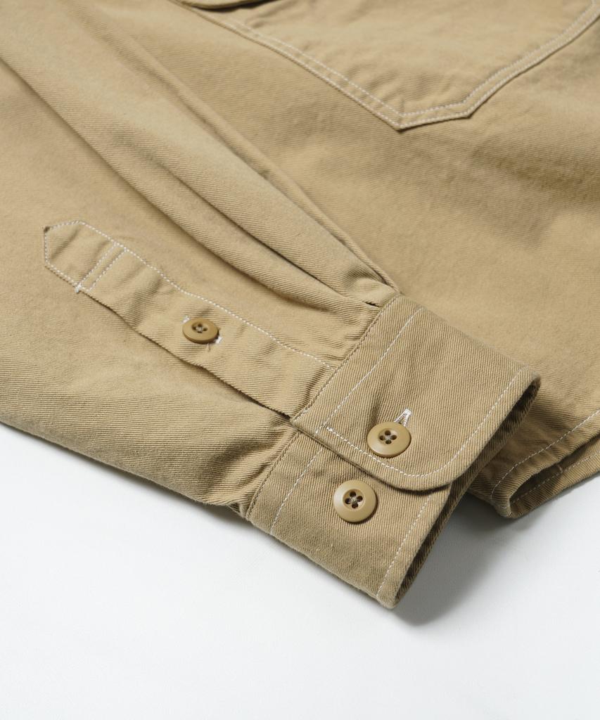 FRIZMWORKS Twill Utility Pocket Shirt Jacket _ Beige