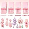 4 Pièces Outil Fabricant de Boules en Argile Gel 3D, Rouleau à Perles pour Nail Art pour Fleurs en Gel 3D, Outil Façonneur de Sphères en Pâte Polymère 2/3/4/5 mm