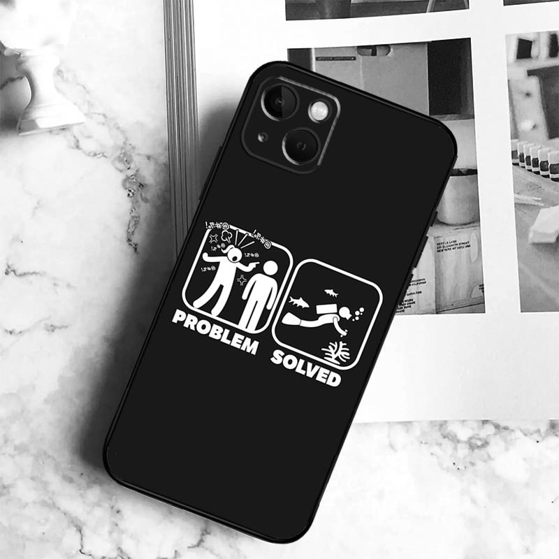 Scuba Diver Diving Phone Case For iPhone 17 16 15 14 13 11 12 Pro Max Plus 12 13 Mini 16e 17 Air Cover Coque