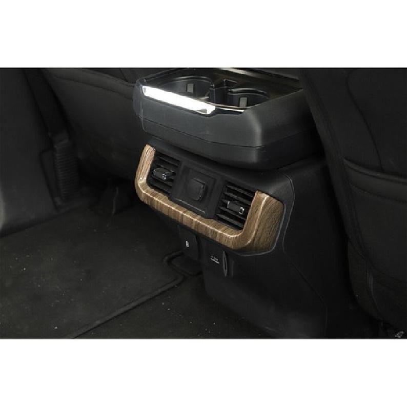 Interior Rear Air Conditioner Vent Outlet Cover Trim For Ford F-150 Wood Grain