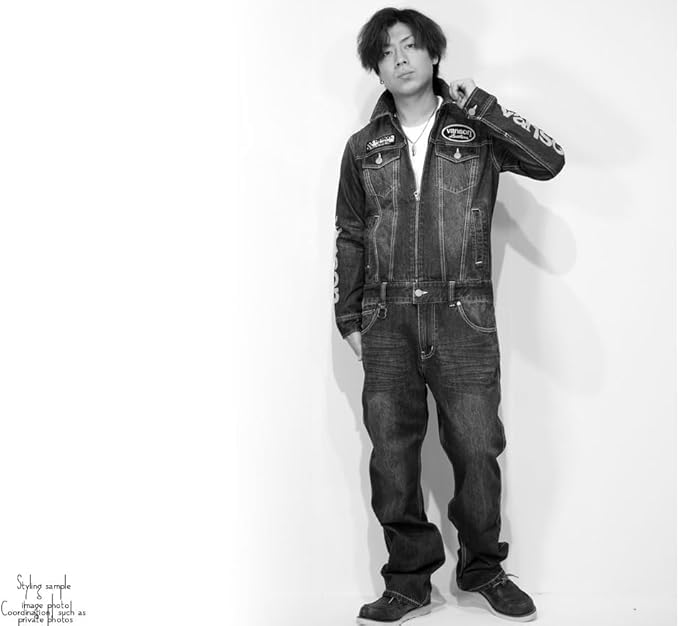 VANSON One Star Embroidered Jumpsuit for Men, Workwear, Nvao-2401 (XXL, Indigo)