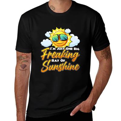 Ich bin nur ein großer verdammter Sonnenschein T-Shirt T-Shirts für Mann Baumwolle weich Mann Grafik T-Shirt T-Shirt