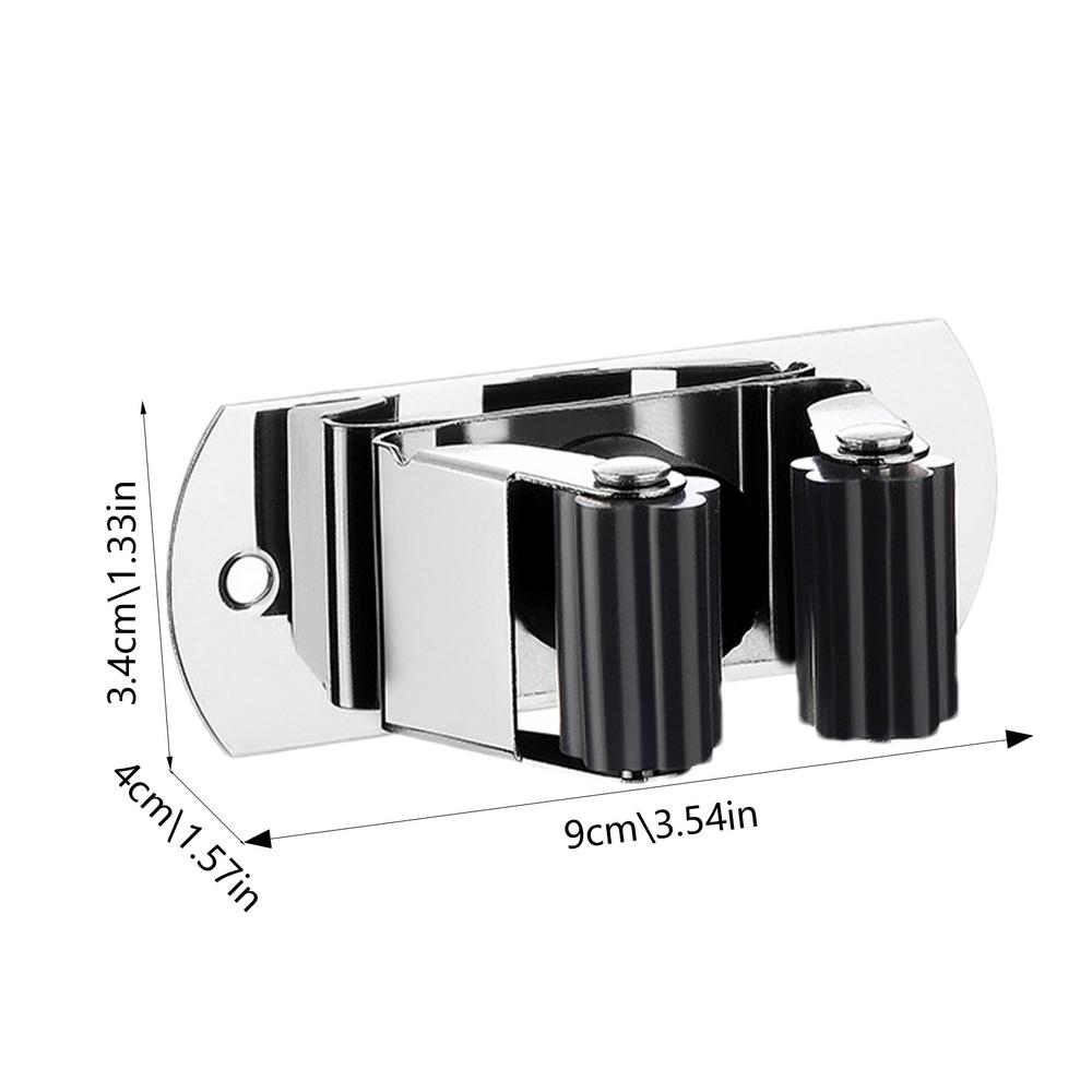 1Pcs Wall Mounted Mop Organizer Holder Wall-Mounted Waterproof Mop Storage Rack Broom Hanger Hooks Household Tools