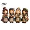 Mindful Craft Kit Patchwork Girl DIY Kit, 3D Doll Sewing Set with Pre-Cut Instructions Fabric Thread Needles, Cute for Home Decor Handmade Gift Stress