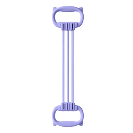 Adjustable 6-Tube Fitness Resistance Band with Cat Ear Handle Men Women Arm Shoulder Back Stretch Exercise Strap