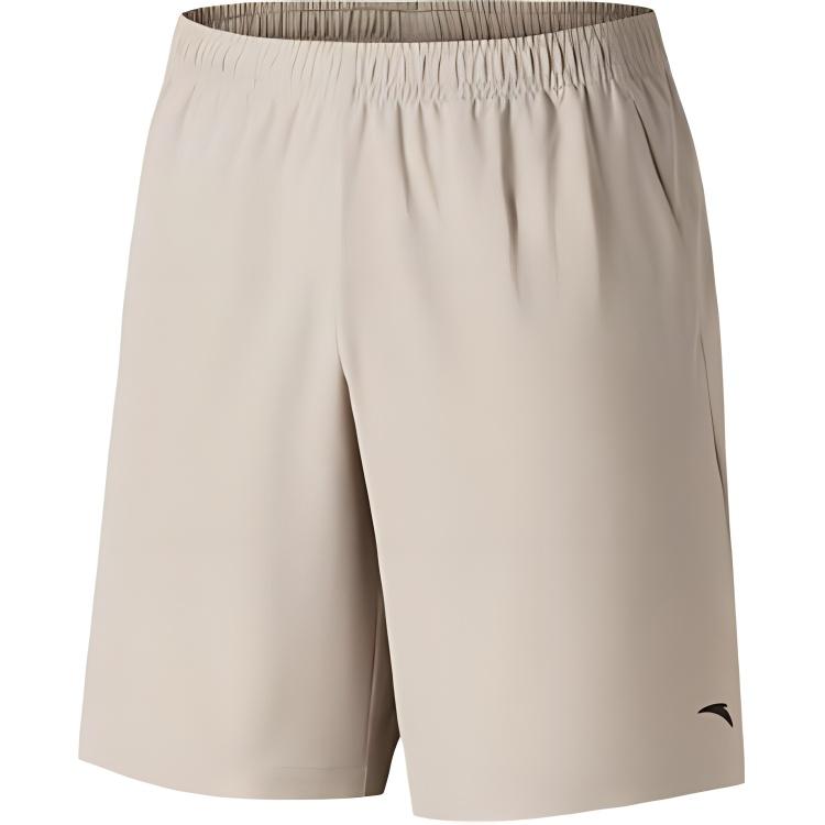 Anta Training Series Casual Simple Lace-Up Solid Color Sports Shorts Men Shorts Green 952527507-1