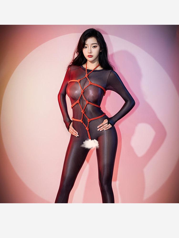 Bondage Training Kit: Rope & Lingerie for Couples - Bed Restraint Straps & Sexy Toys.