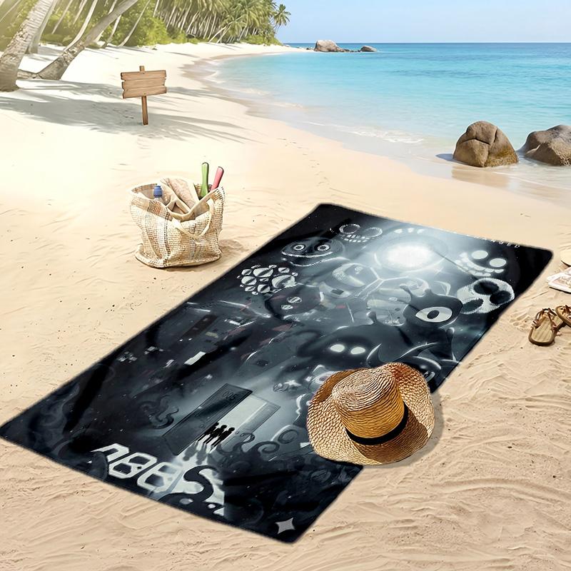 Doors Beach Towel, Soft Absorbent Quick‑Dry Towel for Beach Pool Swimming Travel Home