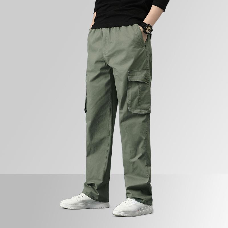 Sezione sottile primaverile e autunnale di pantaloni casual da lavoro di grandi dimensioni Pantaloni da lavoro americani di grandi dimensioni in cotone da uomo Nuovi