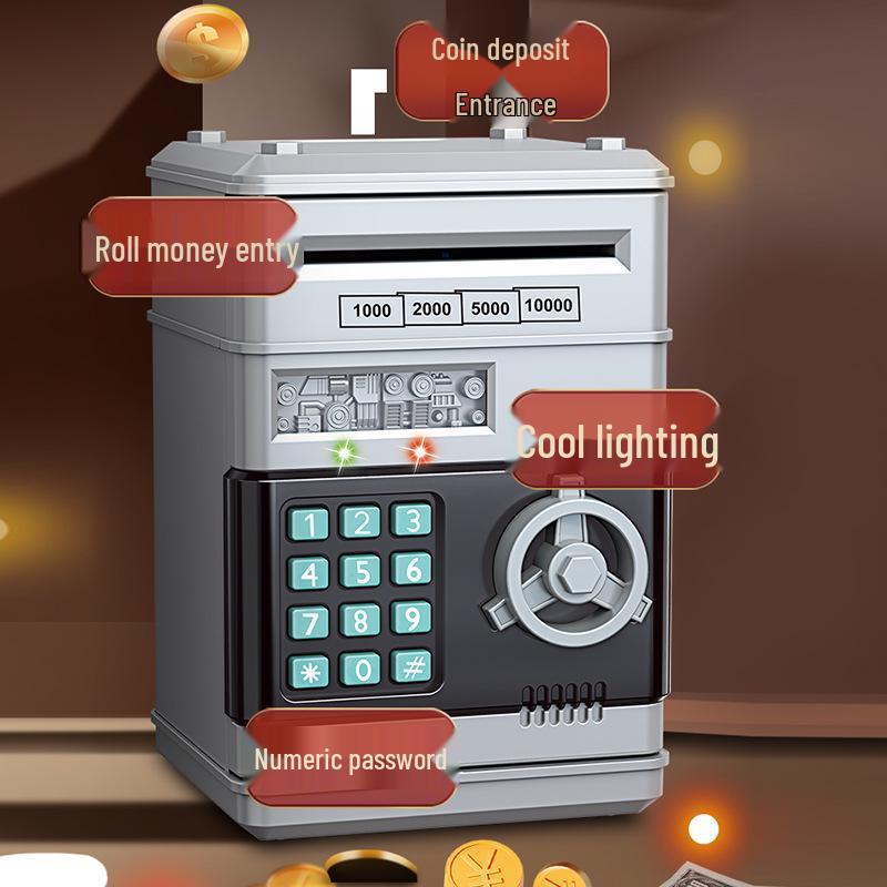 Large Capacity Piggy Bank with Password Lock – Savings Jar and Toy for Kids