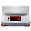 Bilancia VALOR 4000 con omologazione per cucina ristorazione impermeabile IP68 LED 15Kg 5g OHAUS V41PWE15TM
