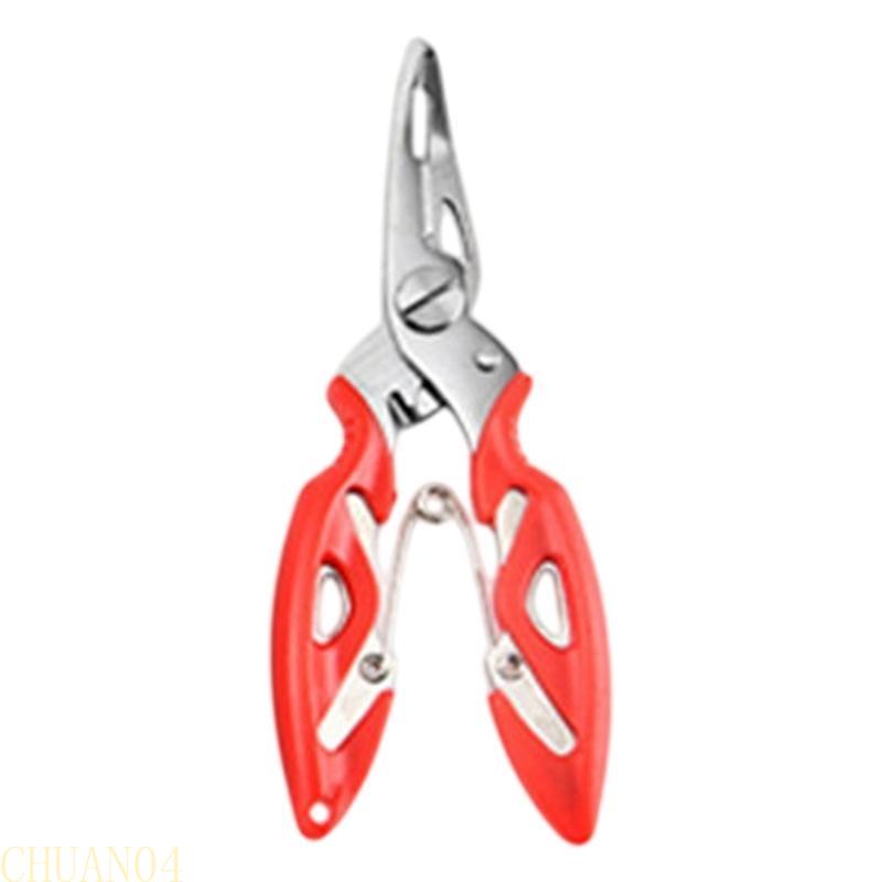 A1A2 Curved Mouth Fishing Pliers Hook Remover Braided Fishing Line Cutter Split Rings Pliers Fishing Tackle Multitool