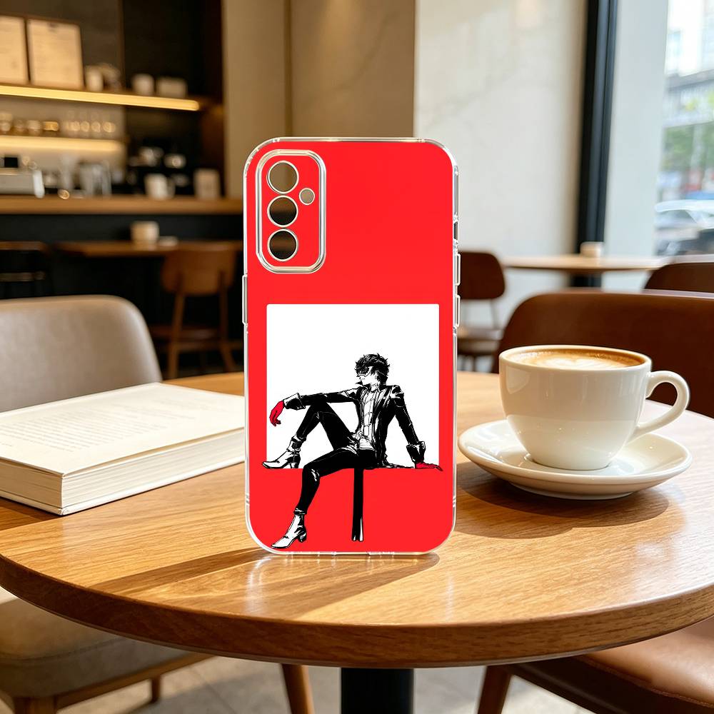 Persona-A Yu Narukami Ren Amamiya Game Phone Case Transparent Silicone Soft For SamsungA10,12,20,21S,30,31,40,50,51,52,70,71 Samsung a50 30s 50s