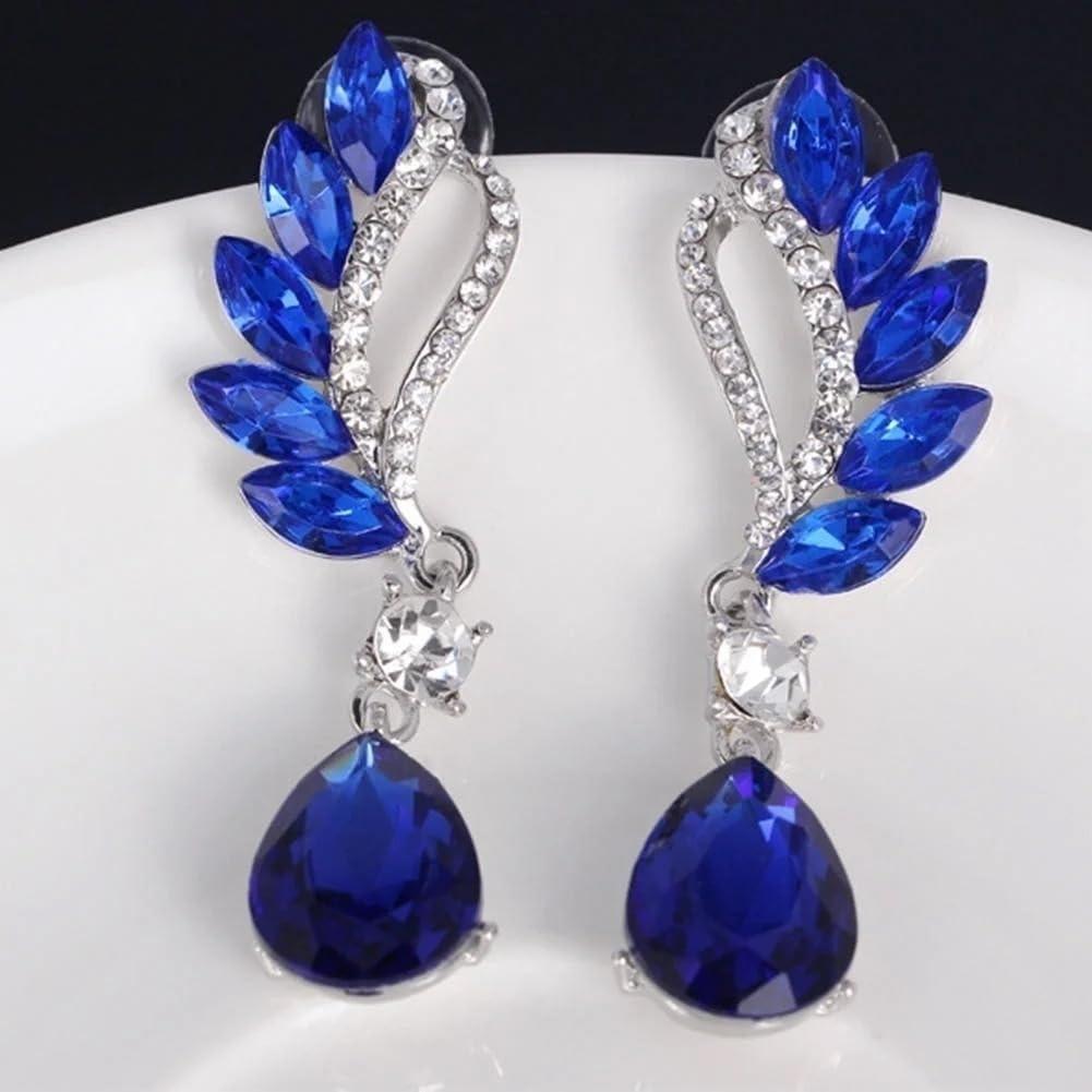 Latest Stylish Crystal Zircon Dangle Party Earrings for Women and Girls