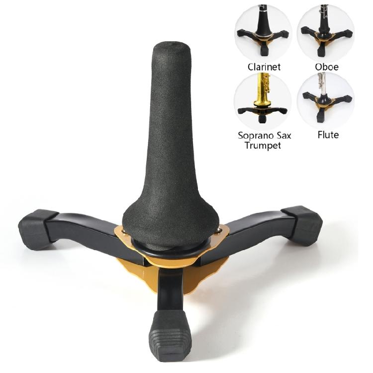 Adjustable Metal Tripod Base Saxophone Holder Rack Stand Folding Saxophone Stand