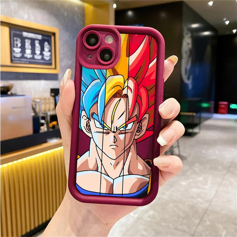 

Anime Gokus Dragon Ball Soft Cover Phone Case for iPhone 14 Pro 15 Plus 11 12 Mini 13 Pro MAX 16e 14 11 16 Plus XS XR iPhone 15 Pro Max