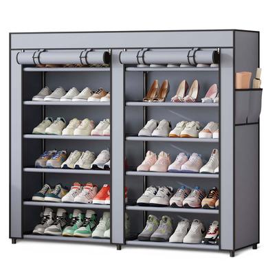Massido Ms-805 Textile Shoe Cabinet Graphite