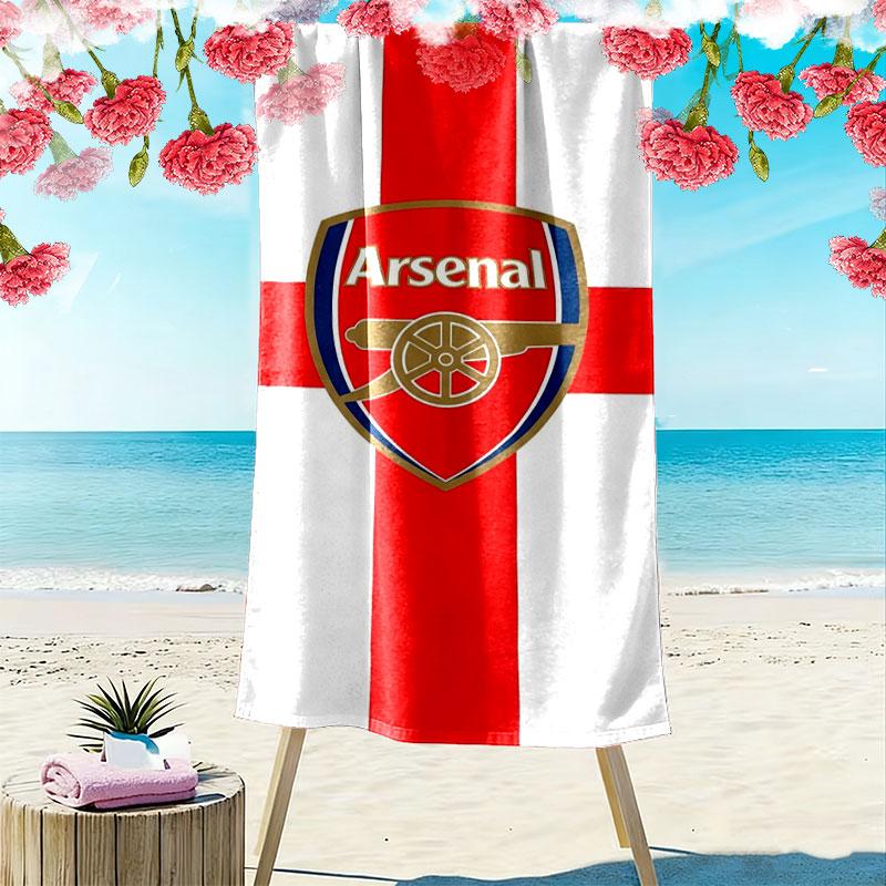 Arsenal F Print Beach Towel, Large Soft Quick Dry Towel for Beach Camping Swimming