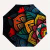 1pc Mandala Abstract Automatic Open 8-Rib Windproof Umbrella, Travel & Commuting, Suitable for All Seasons