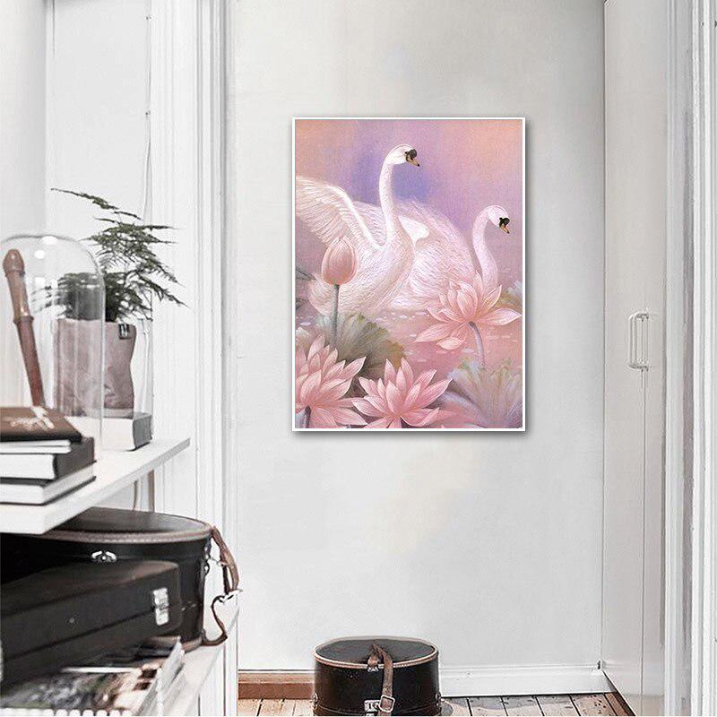 

Полный круглый дрель 5D DIY Алмазная картина Женщина дьявол Вышивка Крестом 20X30CM