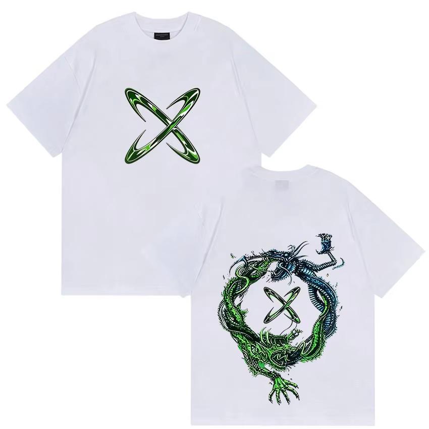 2026 Tour Fashion Pattern Unisex Short Sleeve T-Shirt with Feid Vs Ferxxo Falxo Print, 90s Vintage Loose Cotton Streetwear for Men and Women T-Shirt