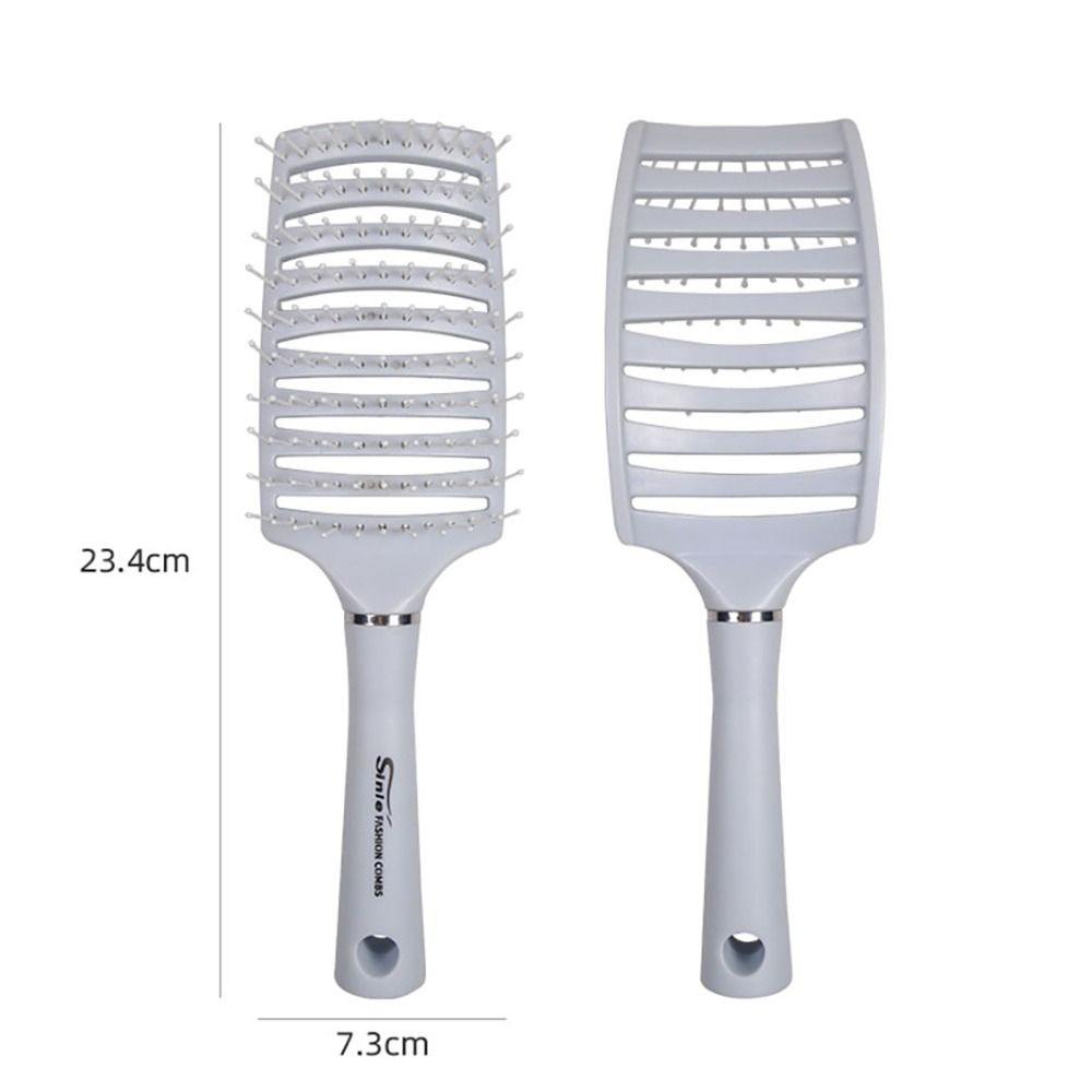 

Scalp Wide tooth Curved Anti-static Hairdressing Styling Tools Massager Brush Hair Comb синій