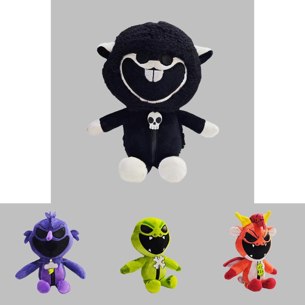 Nightmare Critters Adorable Black Sheep Plush Toy Soft And Cuddly 25cm Animal Figure