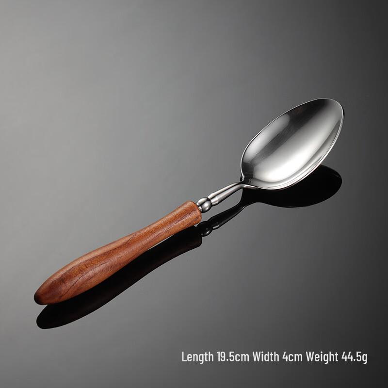 Qianxing Light Luxury Stainless Steel Cutlery with Toon Wood Handle