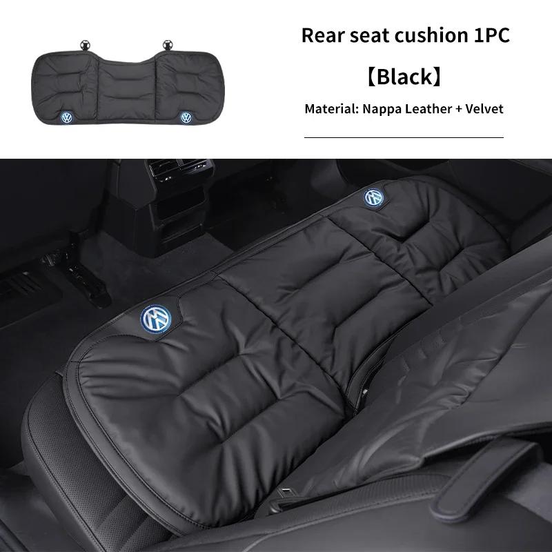 Car Front Rear Seat Cover Velour Leather Cushion Backrest Protective Mat For VW Scirocco Beetle Golf Passat Polo Sharan Touran