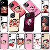 Soft Phone Cover for Apple iPhone 17 16 14 15 Pro Max Plus 15+ 16E XR ProMax Air Case B-Bettys Cartoon B-Boops Anime Casing