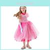 Super Mario Bros Kids Princess Peach Cosplay Costume For Halloween And Stage Performances