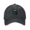 Halloween Cauldron Logo Washed Cotton Baseball Cap Black Adjustable Fit Classic Style Hat for Festive Occasions