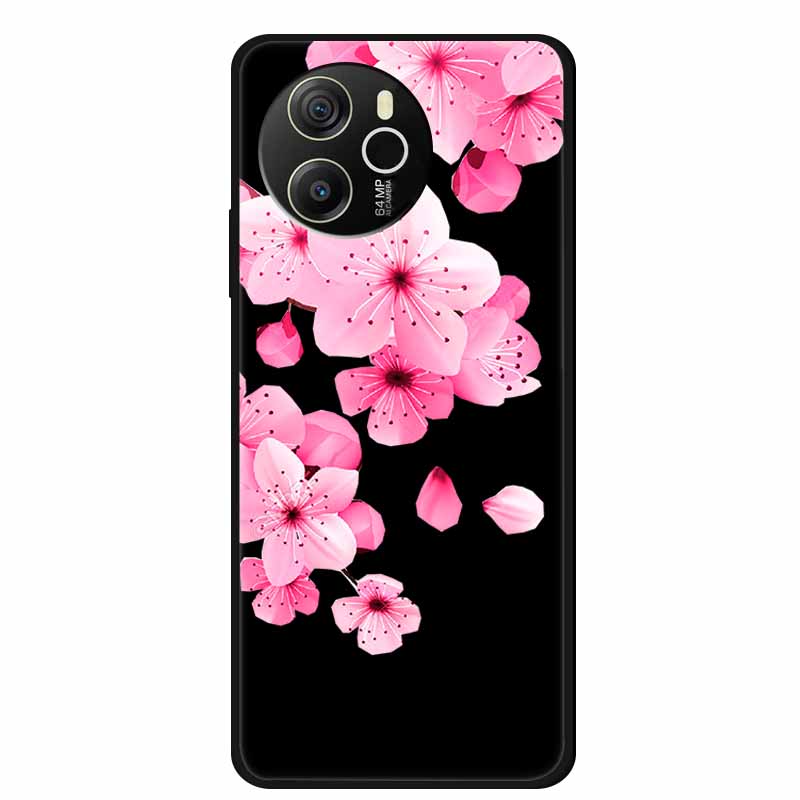 Coque For Blackview Shark 8 Case Cute Cartoon Black Silicone Soft Phone Cases For Blackview Shark 8 Back Cover Case Shark8 Funda