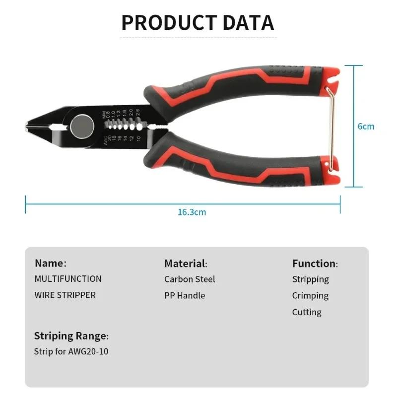 Wire Stripper Pliers Automatic Stripping Cutter Cable Wire Crimping Electrician Repair Tools Wire Stripper Tool Hand Tools