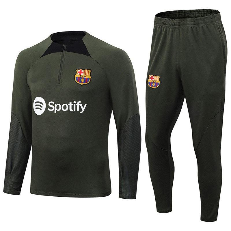 Autumn And Winter Real Madrid Barcelona Arsenal Training Suit Long Sleeve Half Zipper Football Suit Sportswear Adult Suit