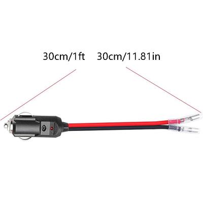 1/2 Stück Auto Sicherung Zigarettenanzünder Stecker Ersatz 12V Zigarettenanzünderkabel für Reifenfüller Luftpumpe