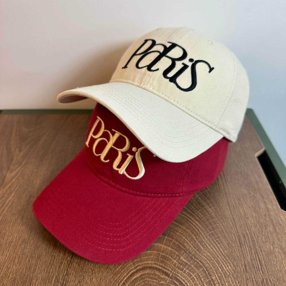 Embroidered Letter Baseball Hat NYC Sun Hat Simple Embroidery Baseball Cap  Outdoor