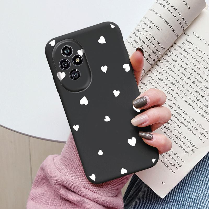 For Honor 200 Case Honor200 Phone Cover Popular Flower Lovely Cartoon Cat Soft Silicone TPU Funda For Honor 200 Protector Bumper