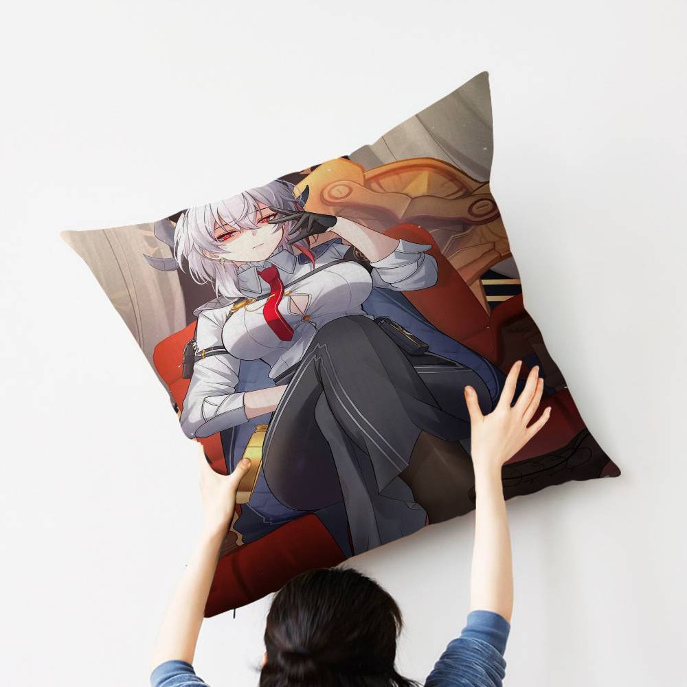 Zani Game W-Wuthering Waves Pillow Cushion Cover Pillowcase Living Room Sofa Home Decor Customized