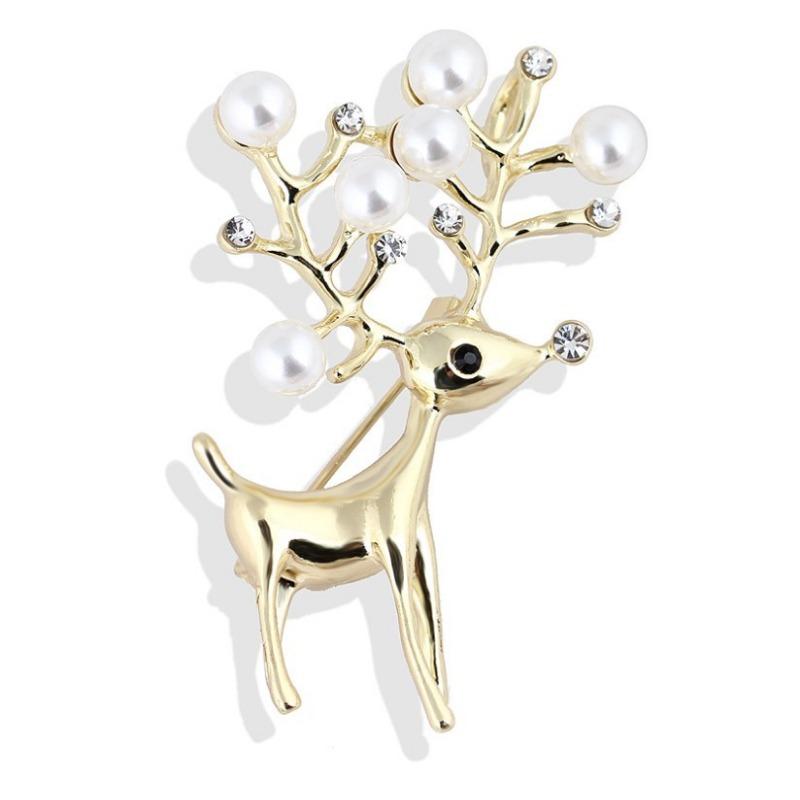 Módní dámské doplňky plné perlové labutě drahokamu květinová brož