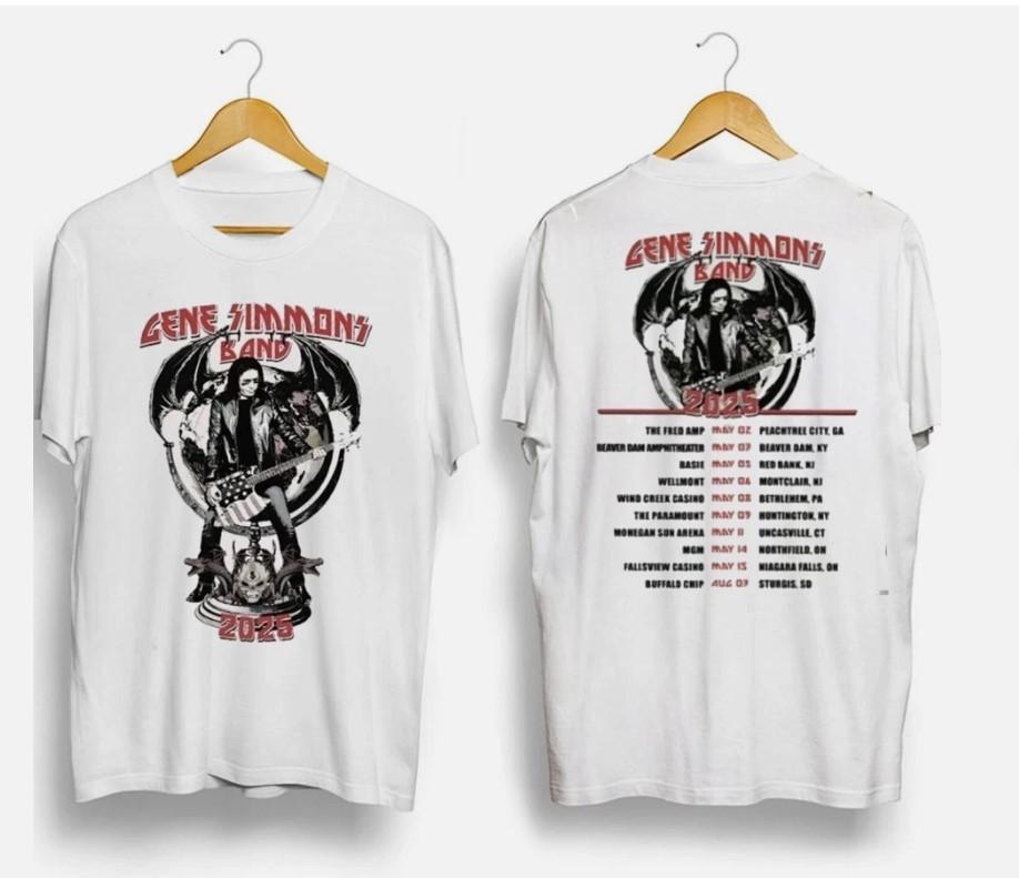 Gene Simmons Band 2025 Tour T-shirt gift fans shirts shirt Unisex T-Shirt XL