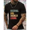 European Sizes Men'S Casual Short Sleeve T-Shirt Featuring a Print That Celebrates , This Round Neck Top Is a Trendy And Comfortable Choice for Summer