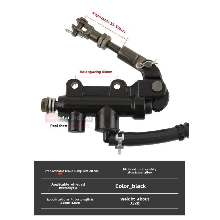 Original motorcycle 40MM bolt pattern rear hydraulic brake pump foot brake piston master cylinder for Kawasaki Ninja ZX6 ZX7