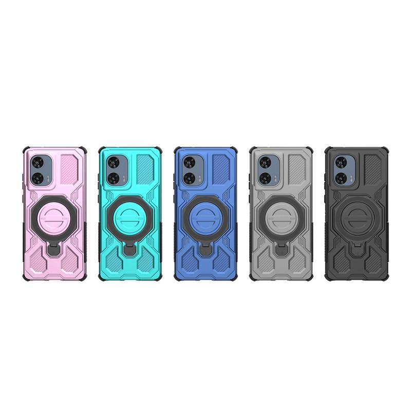 For Motorola Edge 50 Fusion Case Cover Holder Magnetic Wireless Charging Protective Phone Cases On Moto Edge 50 Fusion Funda