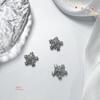 Celebrity-Inspired Christmas Nail Art: Cute Snowflake Bell DIY Zircon Accessories
