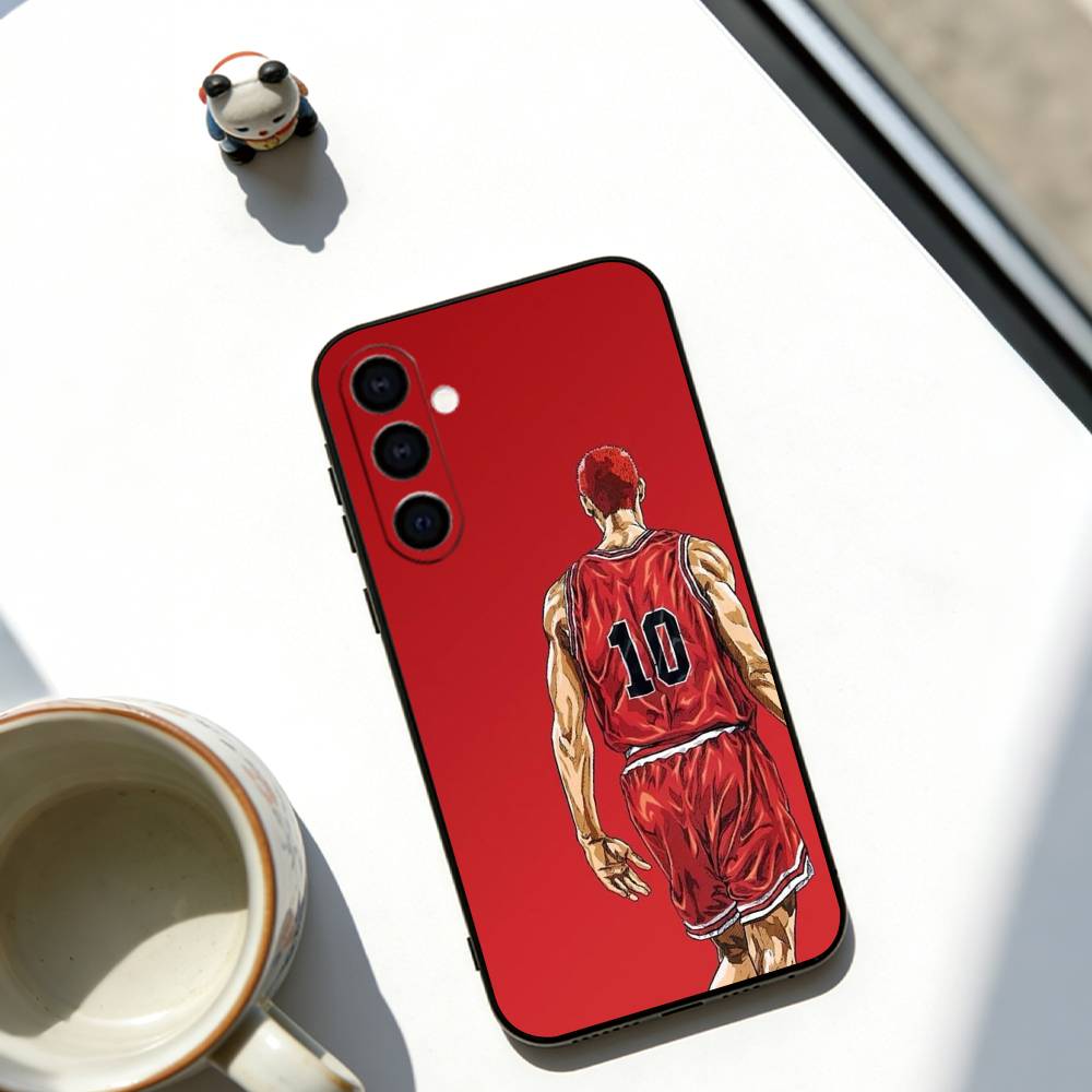 Hanamichi Sakuragi Phone Case For Samsung Galaxy A73,A72,A71,A70,A53,A52,A51,Soft Black Cover